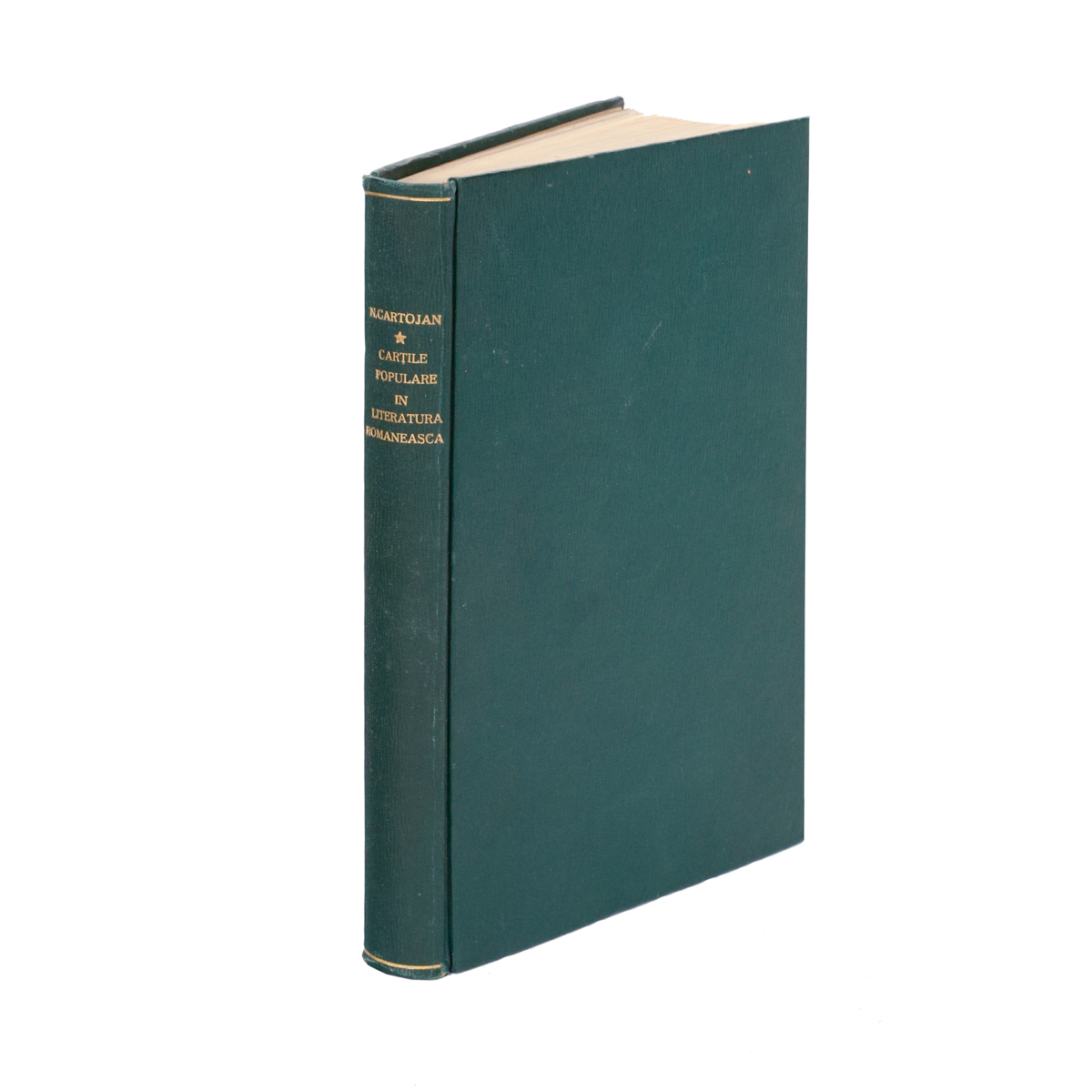 N. Cartojan, Cărțile populare în literatura română, 1929, cu dedicație pentru Demostene Russo - imagine 2