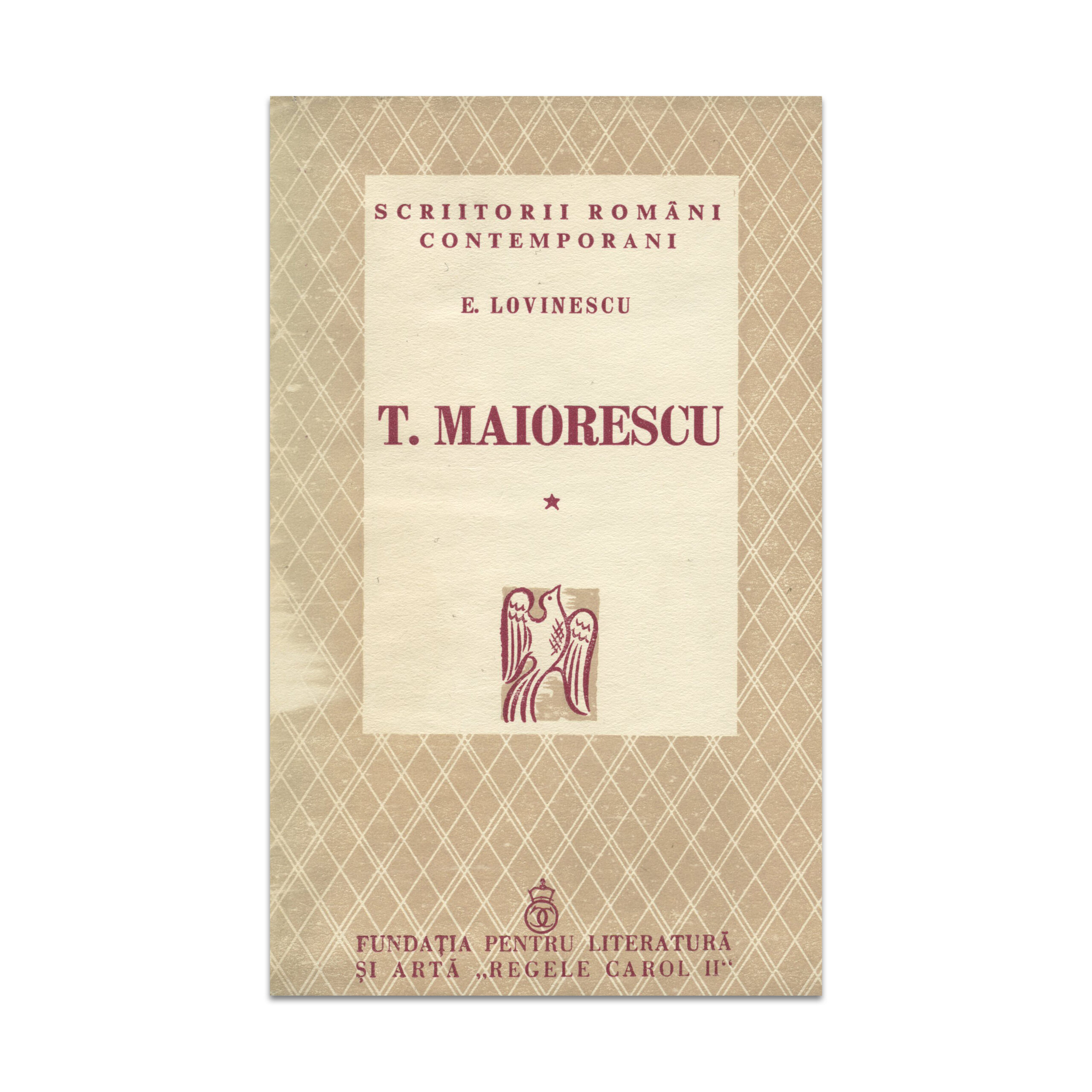 Eugen Lovinescu, Titu Maiorescu, două volume, exemplar bibliofil cu dedicație pentru prof. Victor Vâlcovici - imagine 2