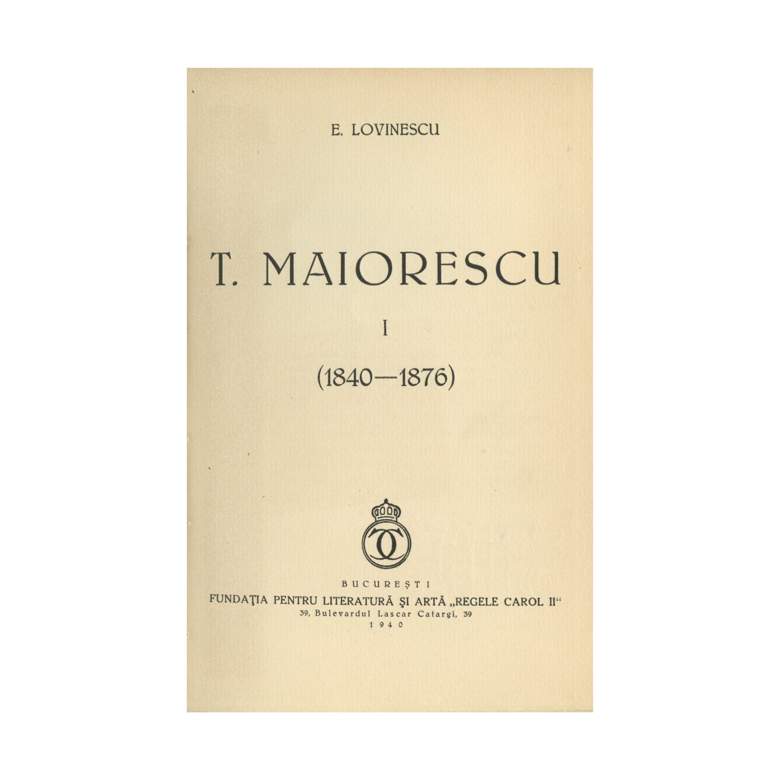 Eugen Lovinescu, Titu Maiorescu, două volume, exemplar bibliofil cu dedicație pentru prof. Victor Vâlcovici - imagine 3