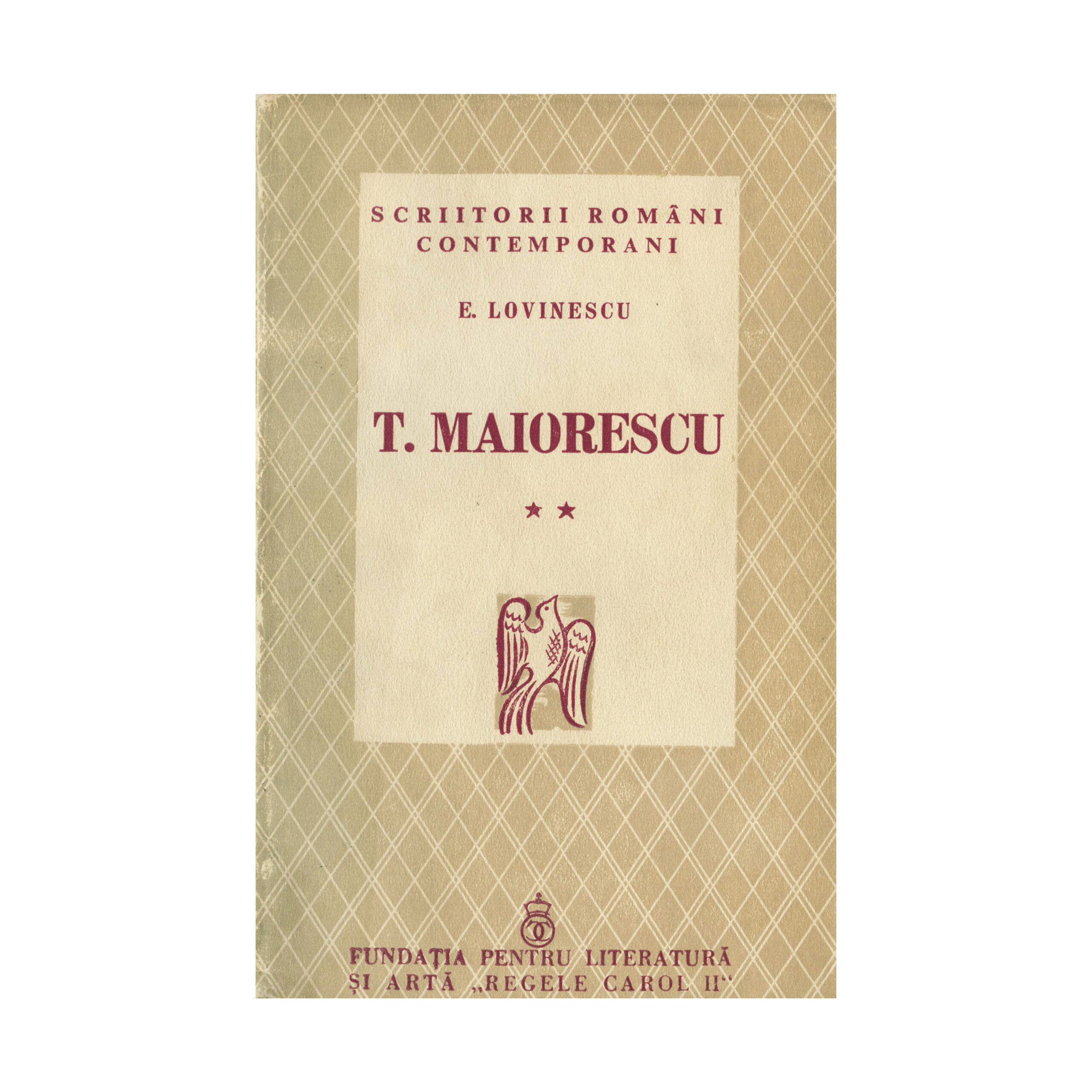 Eugen Lovinescu, Titu Maiorescu, două volume, exemplar bibliofil cu dedicație pentru prof. Victor Vâlcovici - imagine 5