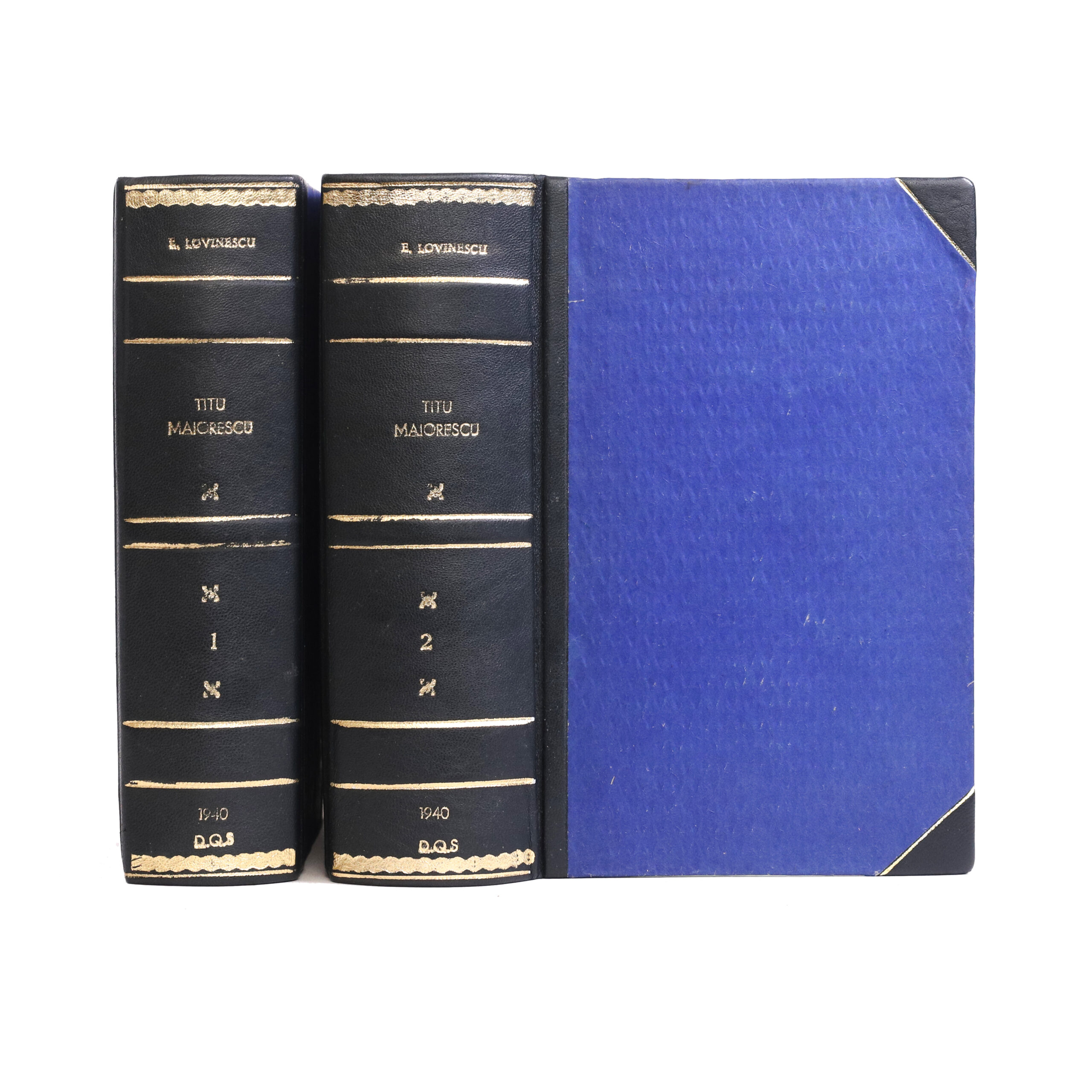 Eugen Lovinescu, Titu Maiorescu, două volume, exemplar bibliofil cu dedicație pentru prof. Victor Vâlcovici - imagine 7