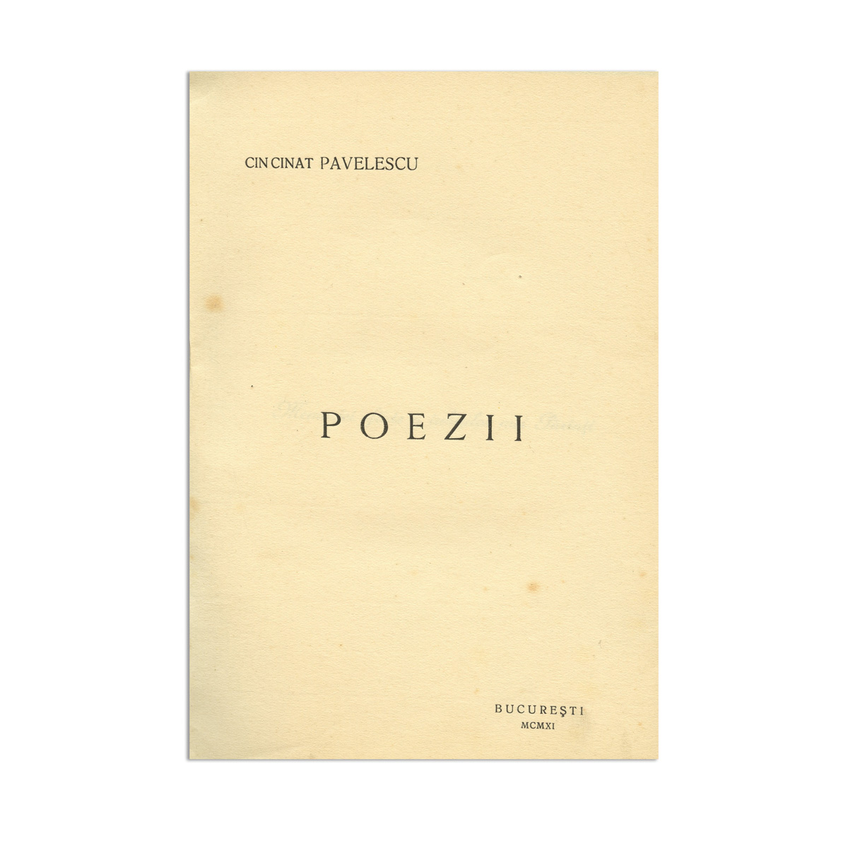 Cincinat Pavelescu, Poezii, 1911, cu dedicație pentru N. Pora - imagine 4
