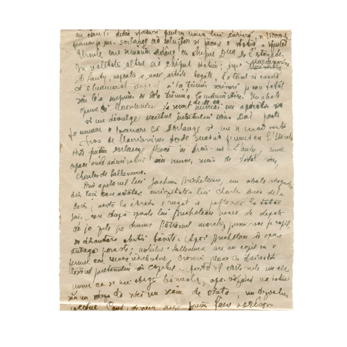 Mircea Eliade, rezumat al romanului Le Deputé d'Arcis de Honoré de Balzac, manuscris - imagine 2
