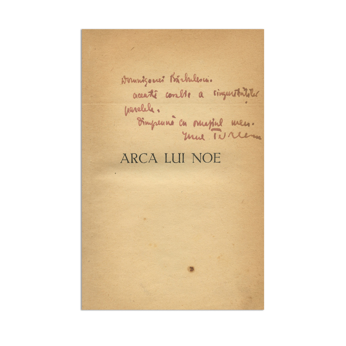Ionel Teodoreanu, Arca lui Noe, 1936, cu dedicație, două volume colligate - imagine 3
