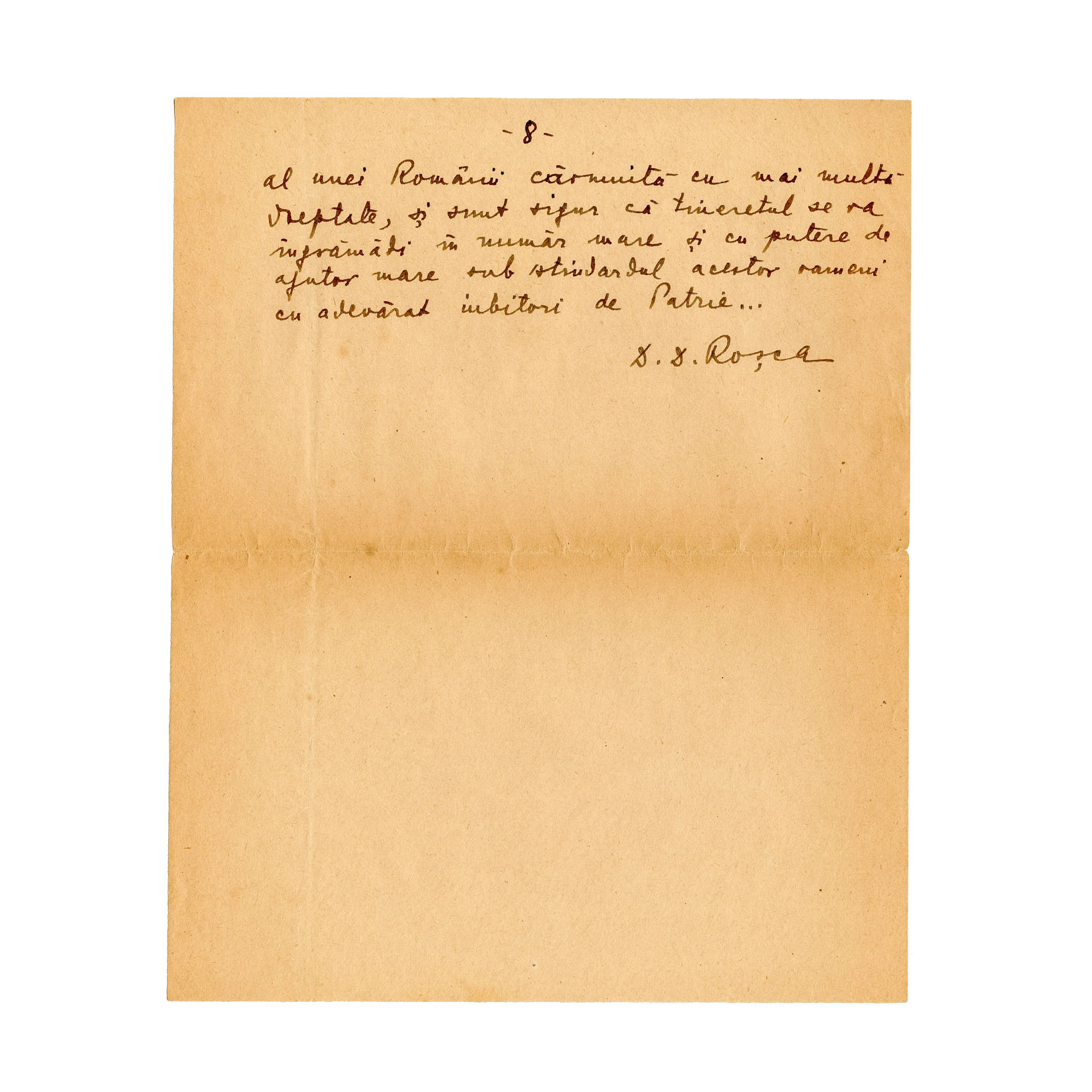 D. D. Roșca, Manuscris și carte de vizită - imagine 7