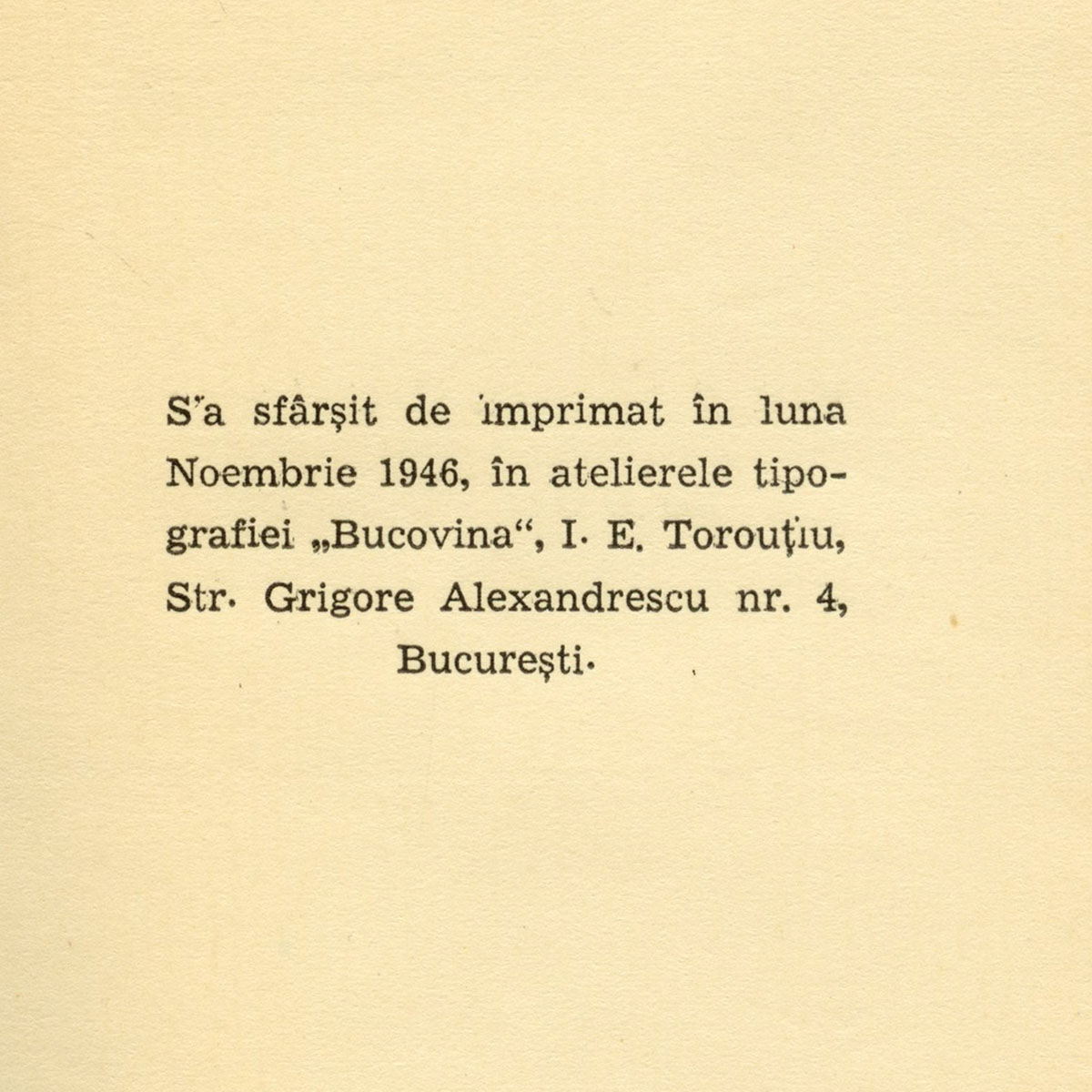 Gellu Naum, Castelul Orbilor, 1946, exemplar numerotat, cu dedicatie olografa - imagine 5