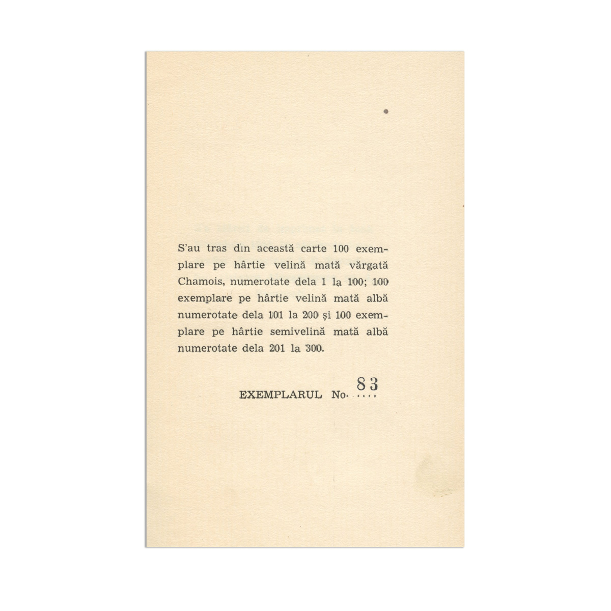 Gellu Naum, Castelul Orbilor, 1946, exemplar numerotat, cu dedicatie olografa - imagine 6