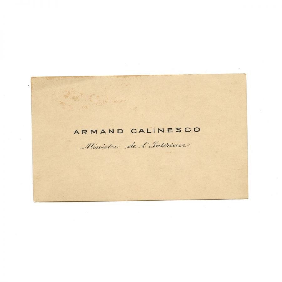 Armand Călinescu, fotografie de Iosif Berman + carte de vizită - imagine 4