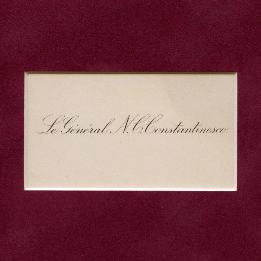 Generalul N. C. Constantinescu, carte de vizită + fotografie format carte-de-visite - imagine 3