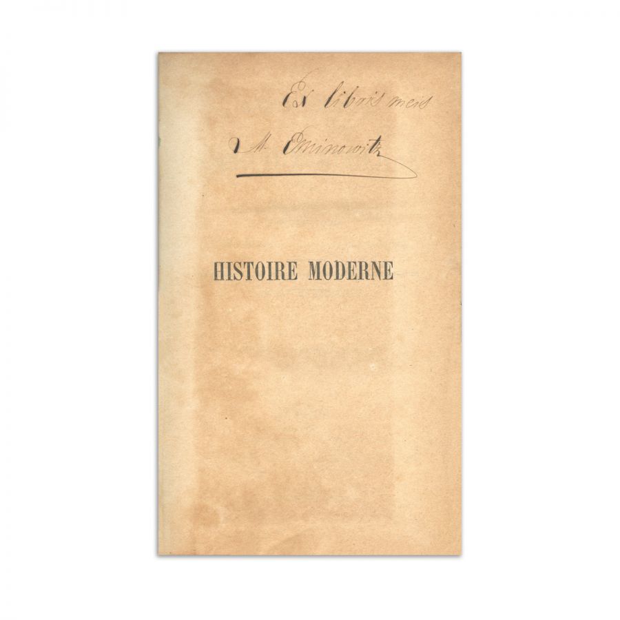Histoire Universelle, Paris, Librairie Internationale, 1865 - 1868, 4 volume din biblioteca lui Mihai Eminescu, cu ex-librisul semnătură al lui Matei Eminescu - imagine 5