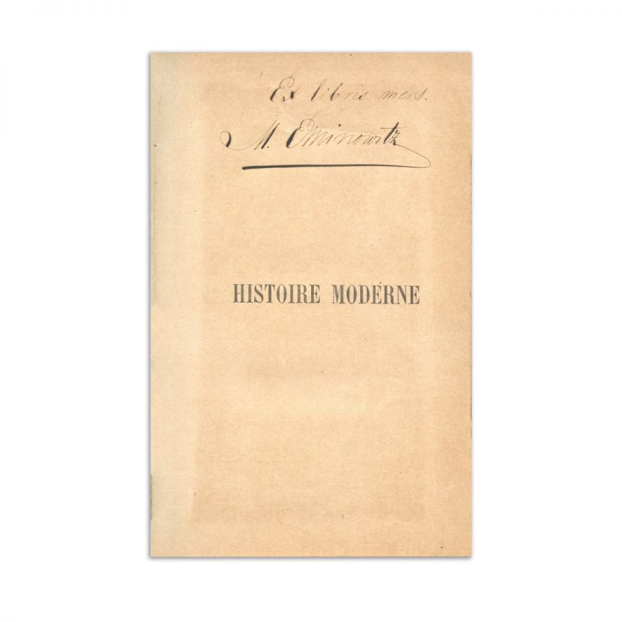 Histoire Universelle, Paris, Librairie Internationale, 1865 - 1868, 4 volume din biblioteca lui Mihai Eminescu, cu ex-librisul semnătură al lui Matei Eminescu - imagine 2