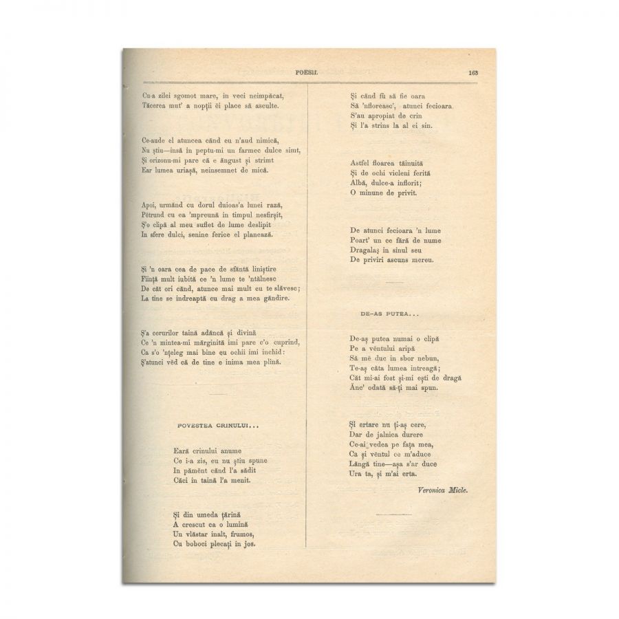 Convorbiri Literare, Anul X, 1 aprilie 1876 - 1 februarie 1877, cu mai multe publicații de M. Eminescu, Veronica Micle și Ion Creangă - imagine 12