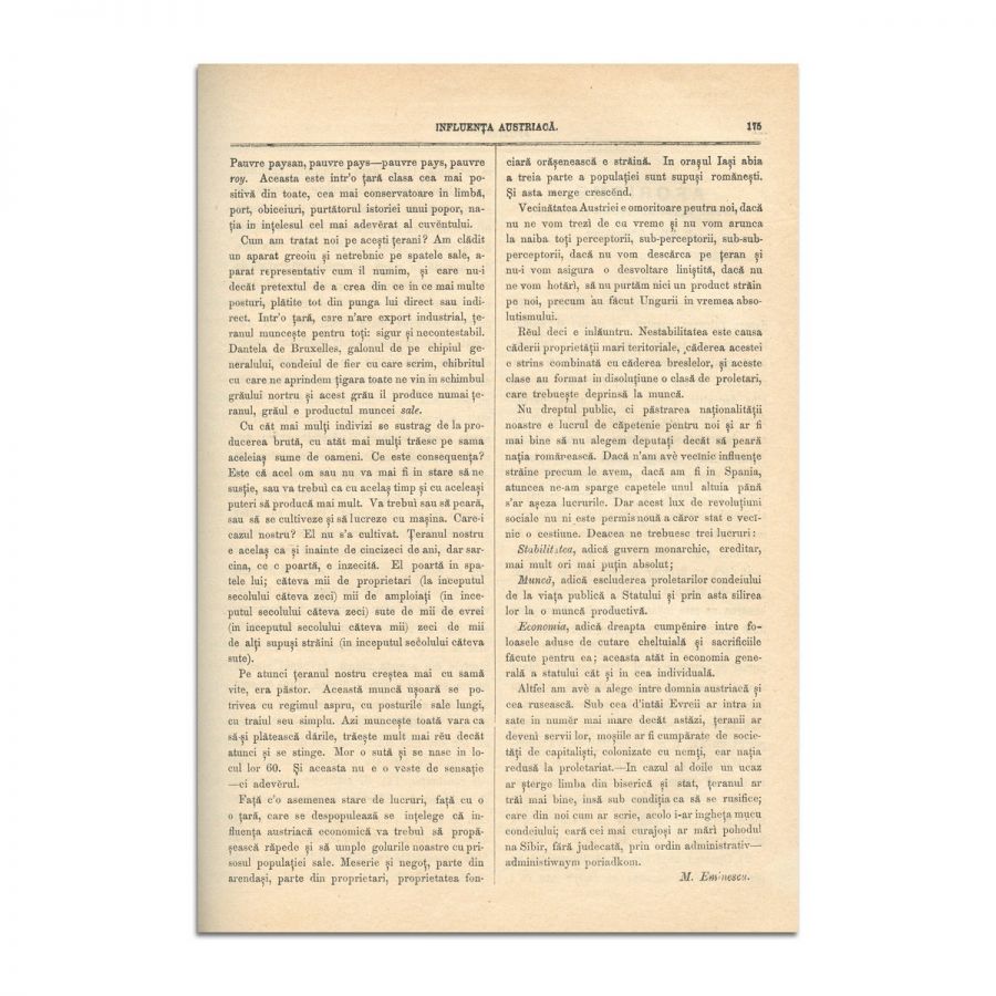 Convorbiri Literare, Anul X, 1 aprilie 1876 - 1 februarie 1877, cu mai multe publicații de M. Eminescu, Veronica Micle și Ion Creangă - imagine 2