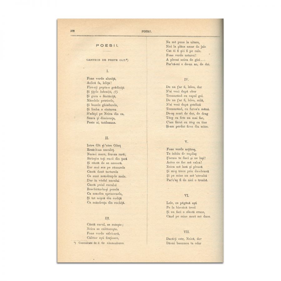 Convorbiri Literare, Anul X, 1 aprilie 1876 - 1 februarie 1877, cu mai multe publicații de M. Eminescu, Veronica Micle și Ion Creangă - imagine 3