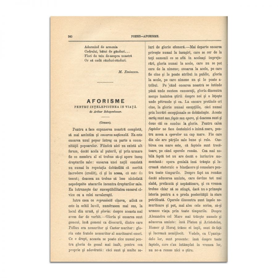 Convorbiri Literare, Anul X, 1 aprilie 1876 - 1 februarie 1877, cu mai multe publicații de M. Eminescu, Veronica Micle și Ion Creangă - imagine 7
