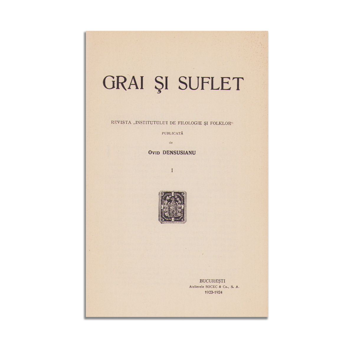Publicația „Grai și suflet”, 1923-1937, 7 volume - imagine 3