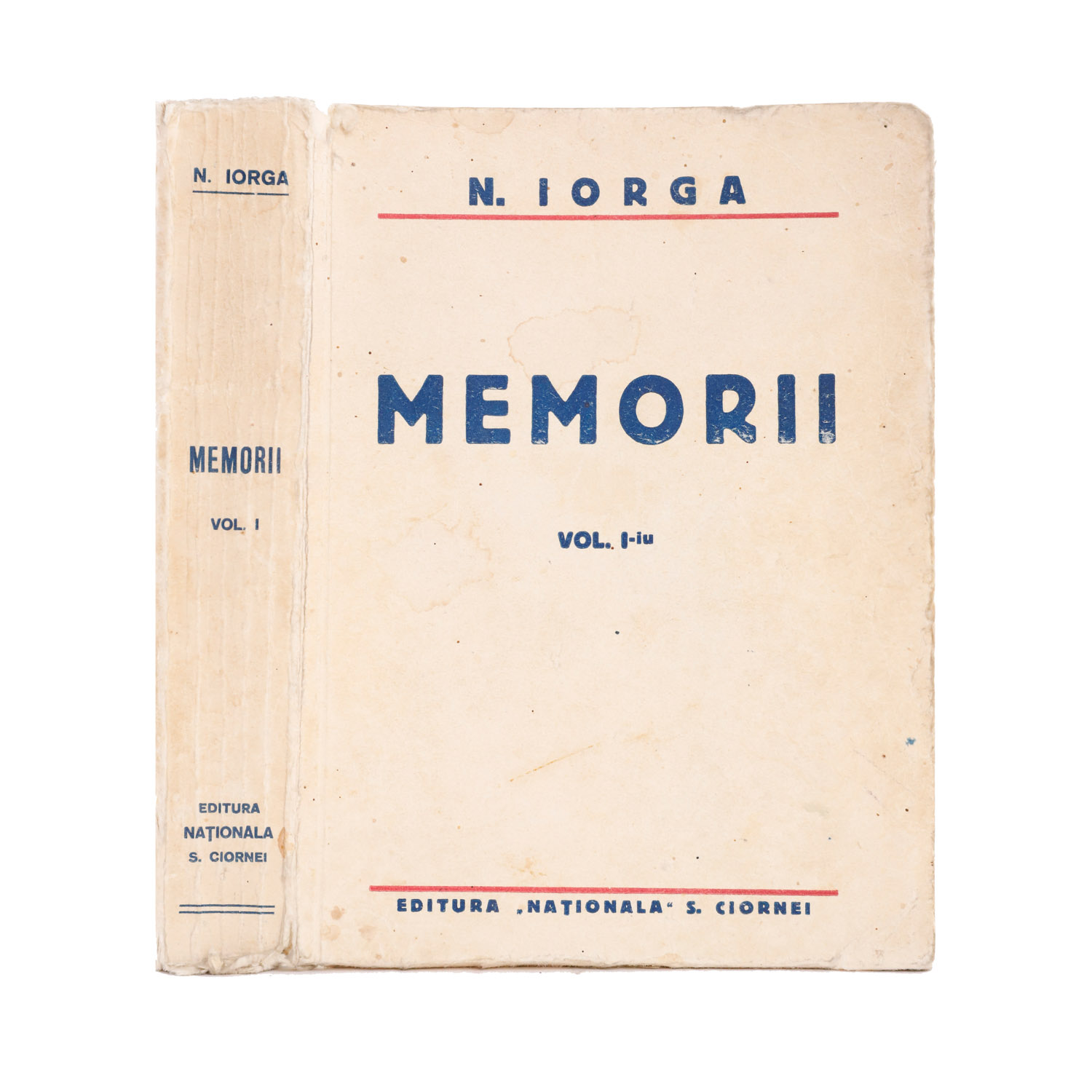N. Iorga, Memorii, Vol I, exemplar numerotat cu semnătura de tiraj - imagine 2