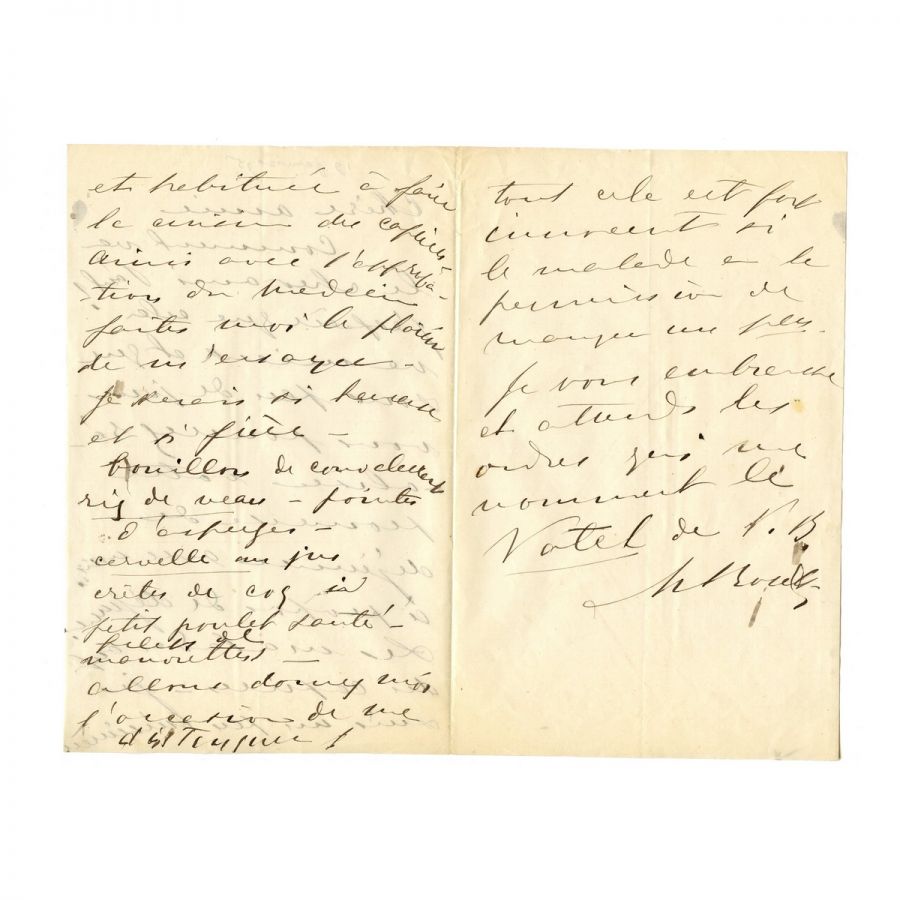 Maria Rosetti, scrisoare către soția lui Paul Bataillard, 1875 - D - imagine 2