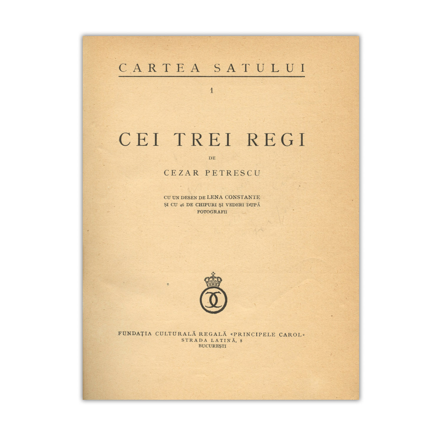Cezar Petrescu, Cei trei regi, 1934, cu dedicație olografă pentru Horia Oprescu - imagine 3