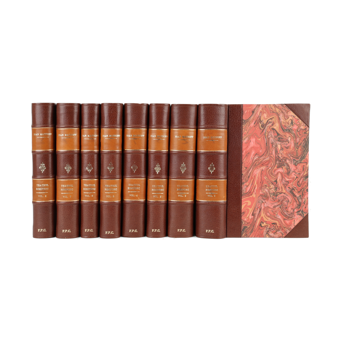 Ioan Massoff, Teatrul românesc, 8 volume, 1961-1981, cu trei dedicații olografe - imagine 2