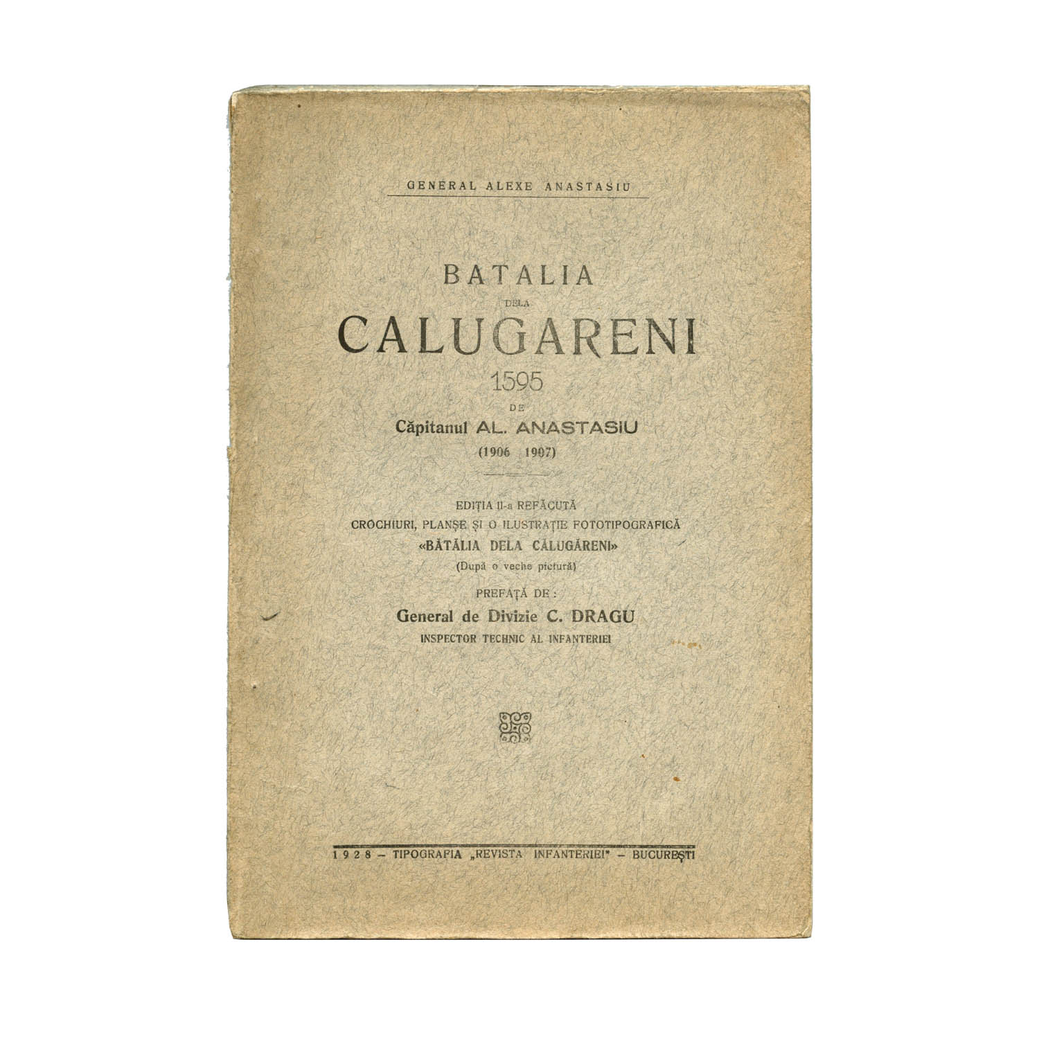 Al. Anastasiu, Bătălia de la Călugăreni, 1928, cu amplă dedicație pentru Aurel Mălinescu - imagine 2
