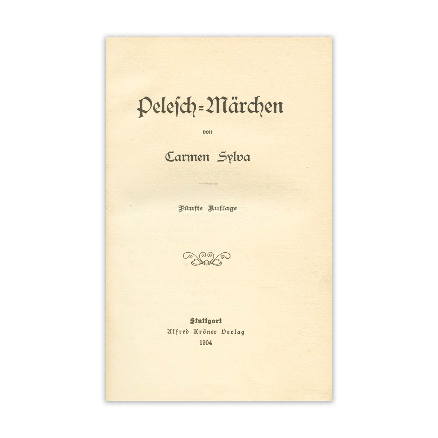 Carmen Sylva, Pelesch Märchen,(Poveștile Pelesului) 1904, cu semnătura reginei - imagine 2