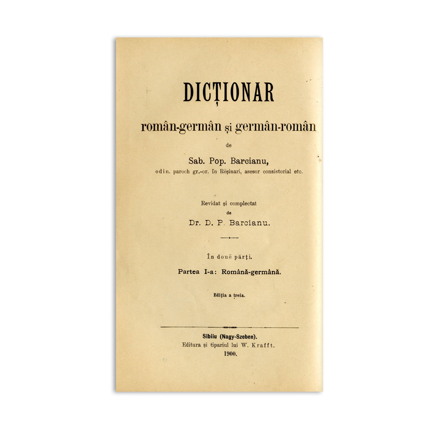 Dicționar francez-român + dicționar român-german + dicționar german-român, 1888-1900 - imagine 3
