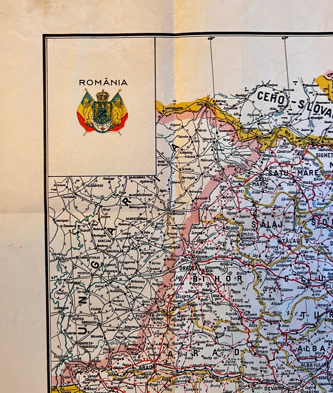 Harta României cu drumurile din țară, 1934, M. D. Moldoveanu - imagine 4