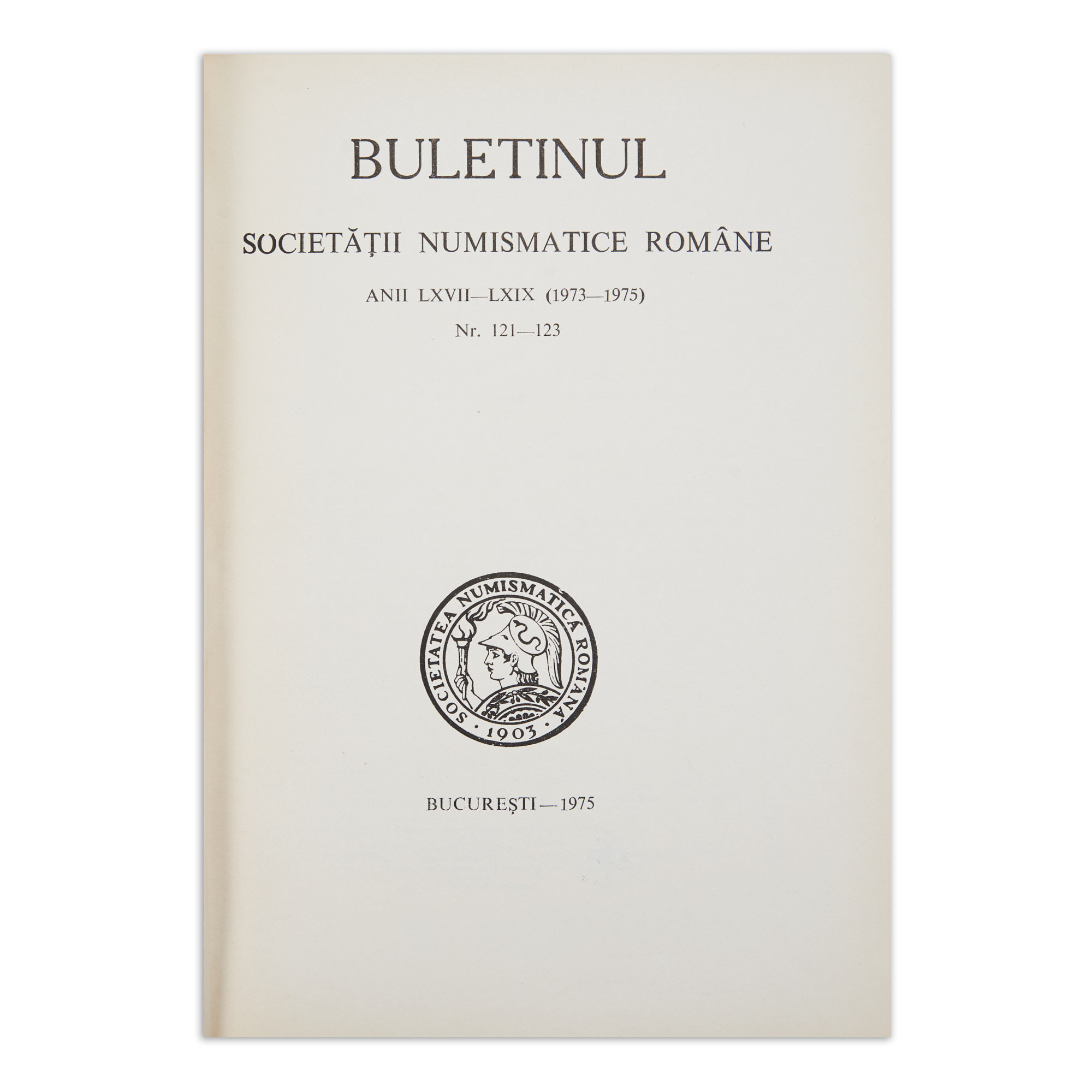 Nichita Stănescu - Buletinul Societății Numismatice Române, anii LXVII - LXIX, nr. 121 - 123, 1973 - 1975 - imagine 3