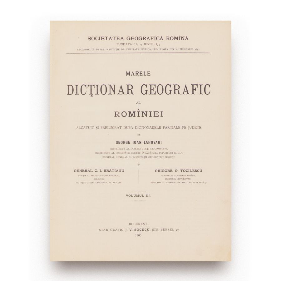 Marele Dicționar Geografic al României, 1898 - 1902, 5 volume - imagine 4
