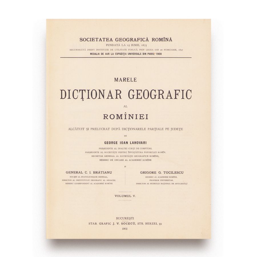 Marele Dicționar Geografic al României, 1898 - 1902, 5 volume - imagine 6