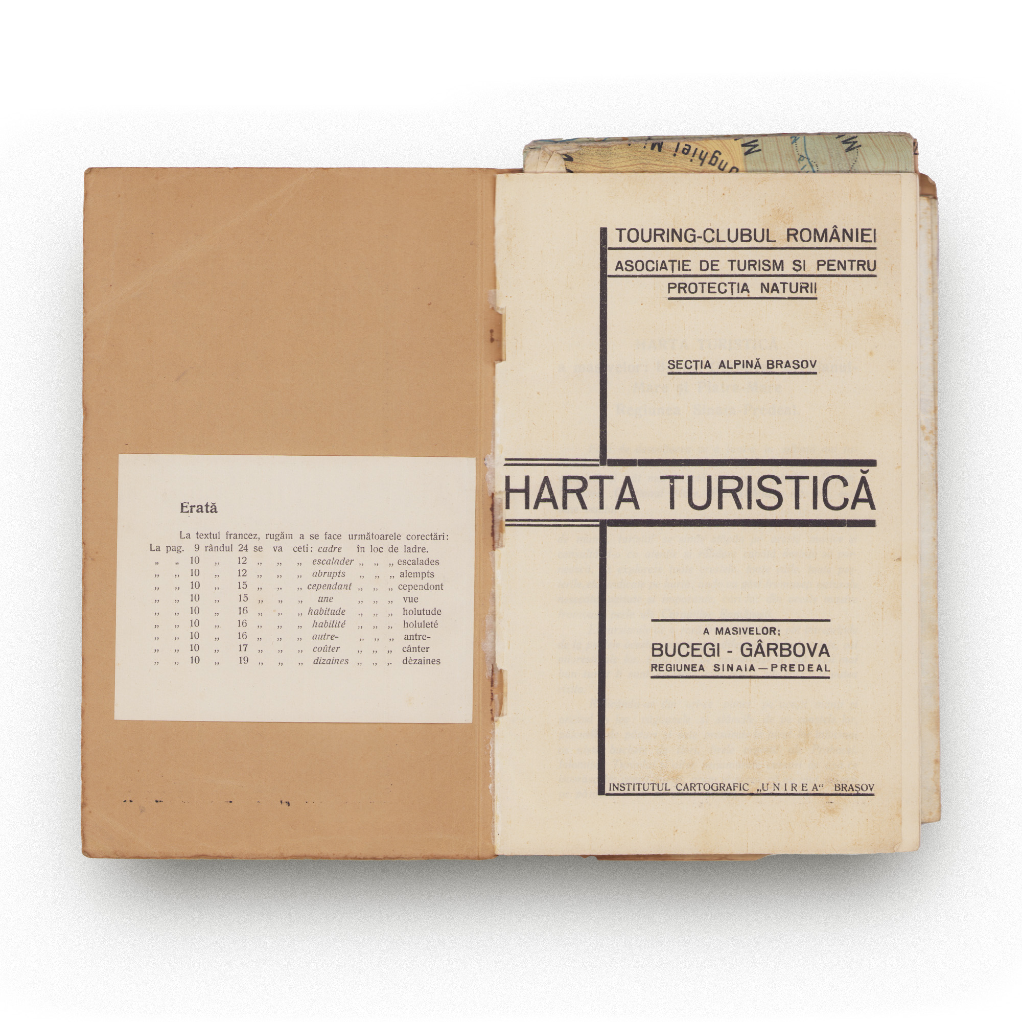 Harta turistică a masivelor Bucegi-Gârbova, 1934 - imagine 3