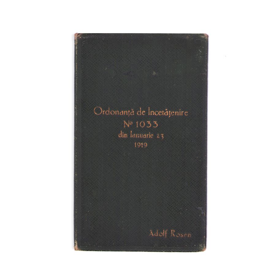 Adolf Rosen, Ordonanță de încetățenire, 1919 - imagine 2