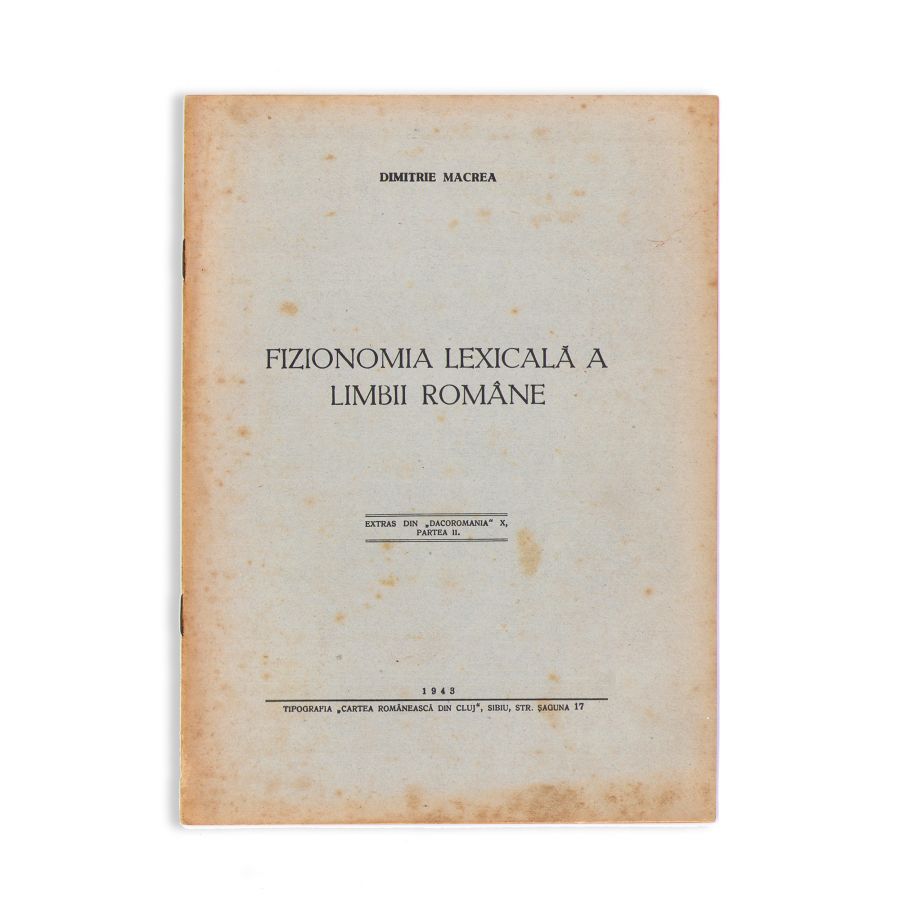 Dimitrie Macrea, Grigore Popa, Petre Hossu, Nicolae N. Condeescu, cinci volume, 1941-1944, cu dedicație pentru D. D. Roșca - imagine 7