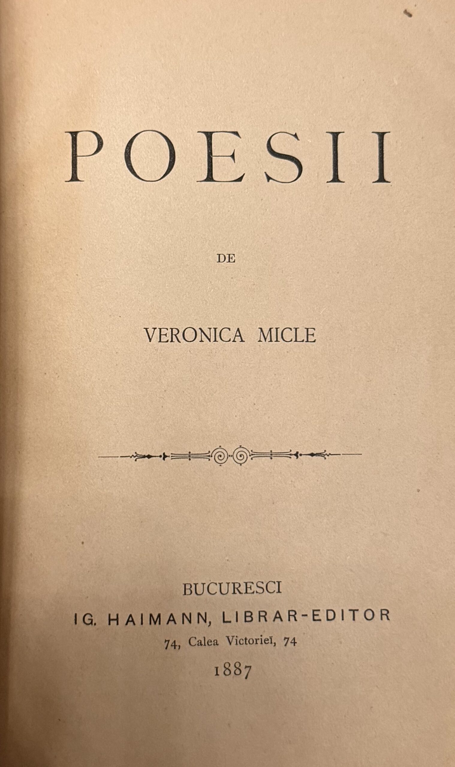 Veronica Micle, Poesii, 1887, prima ediție, piesă rară - imagine 3