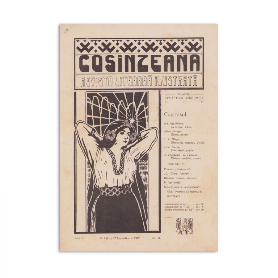 Publicația „Cosânzeana”, anii III-IV colligați + anul II, nr. 51 + anul VI, nr. 11, cu reprezentarea lui Titu Maiorescu - imagine 3