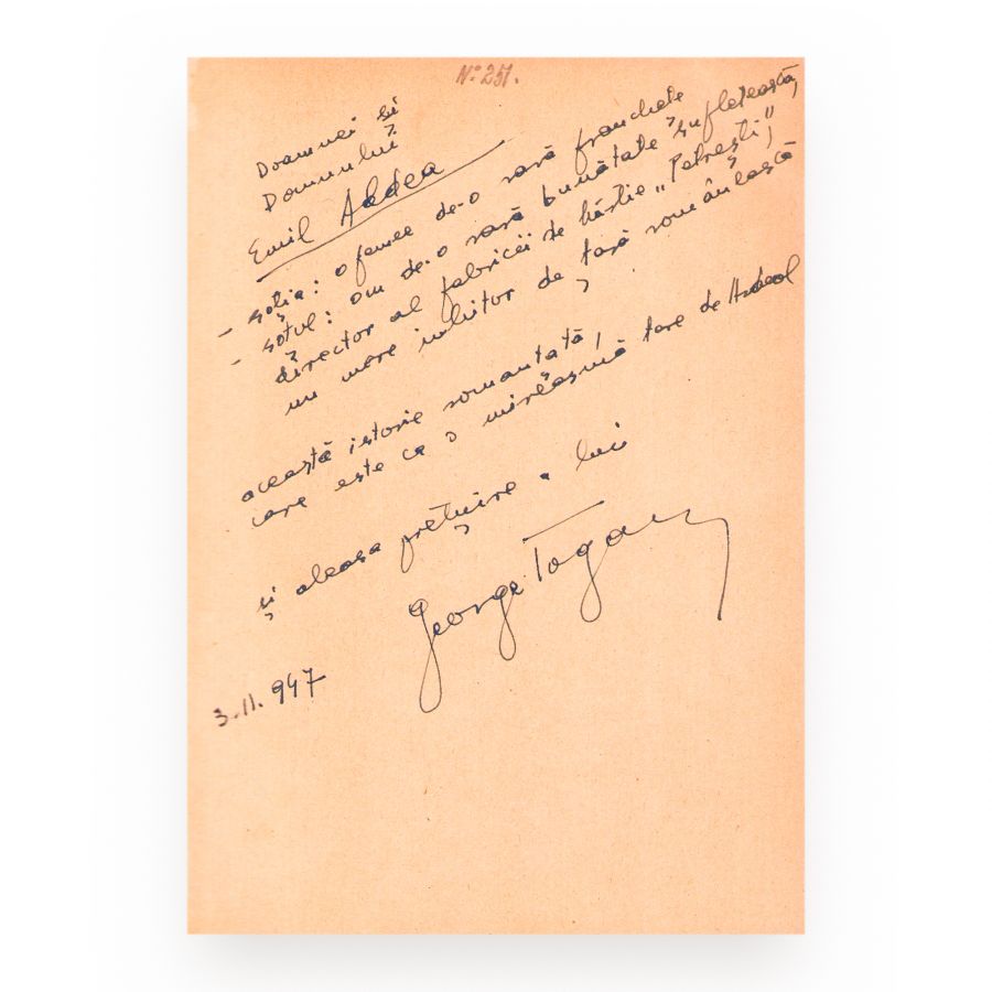 George Togan, Mediaș - Istorie romanțată, 1944, cu amplă dedicație olografă - imagine 3