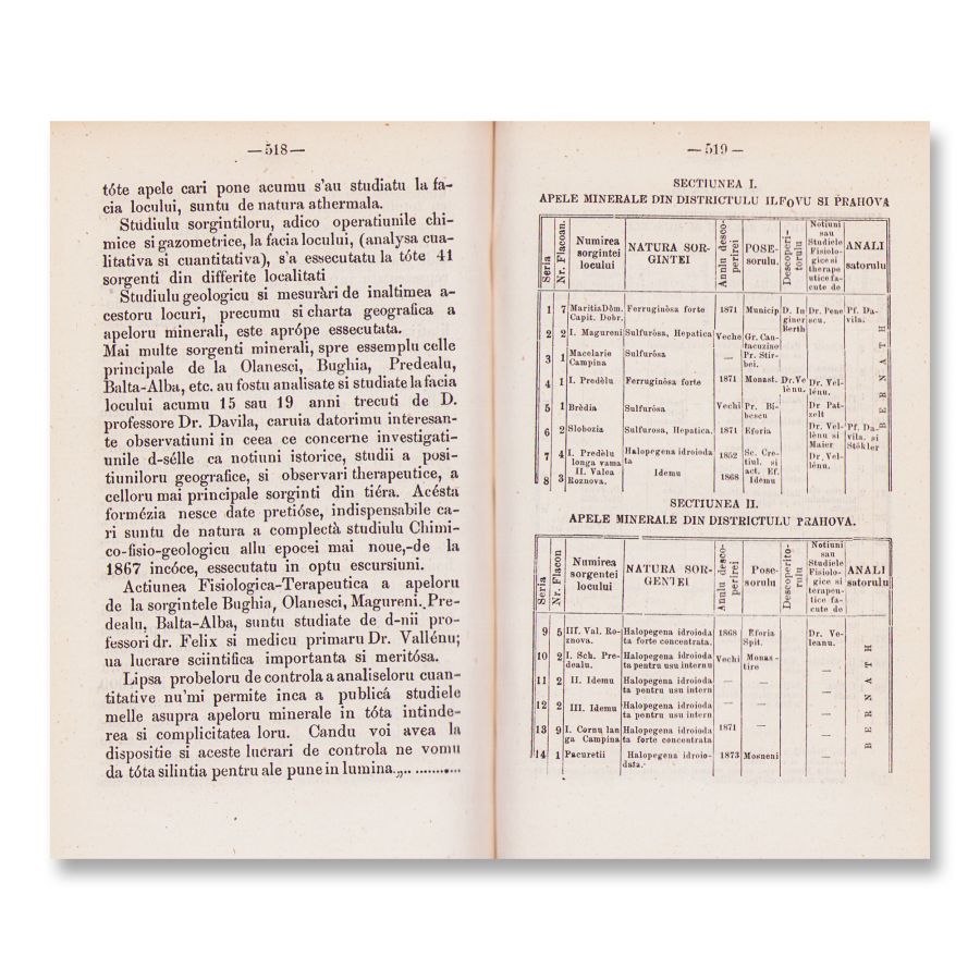 Descrierea și întrebuințarea apei comune și a apelor minerale din România, 1874 - imagine 5