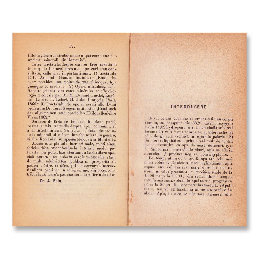 Descrierea și întrebuințarea apei comune și a apelor minerale din România, 1874 - imagine 4
