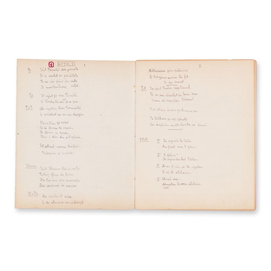Lucian Teodossiu, „Păcală și Tândală”, două manuscrise - imagine 2