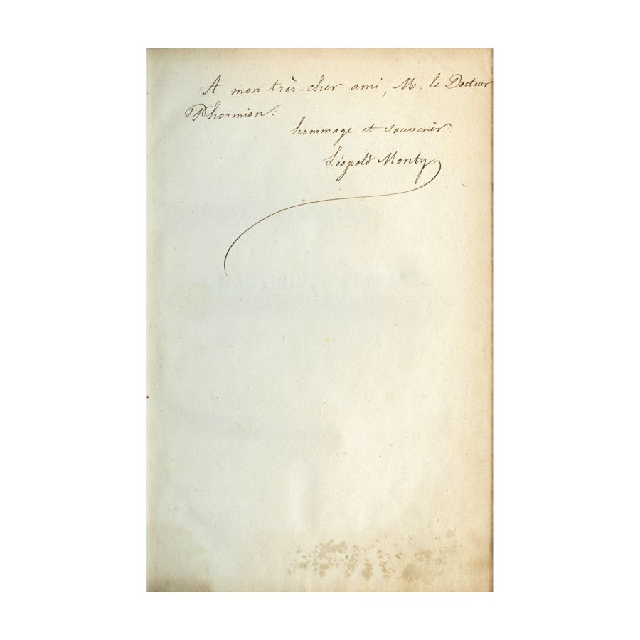 Leopold Monty, Histoire de l'Antiquite profane, cu dedicație - imagine 2