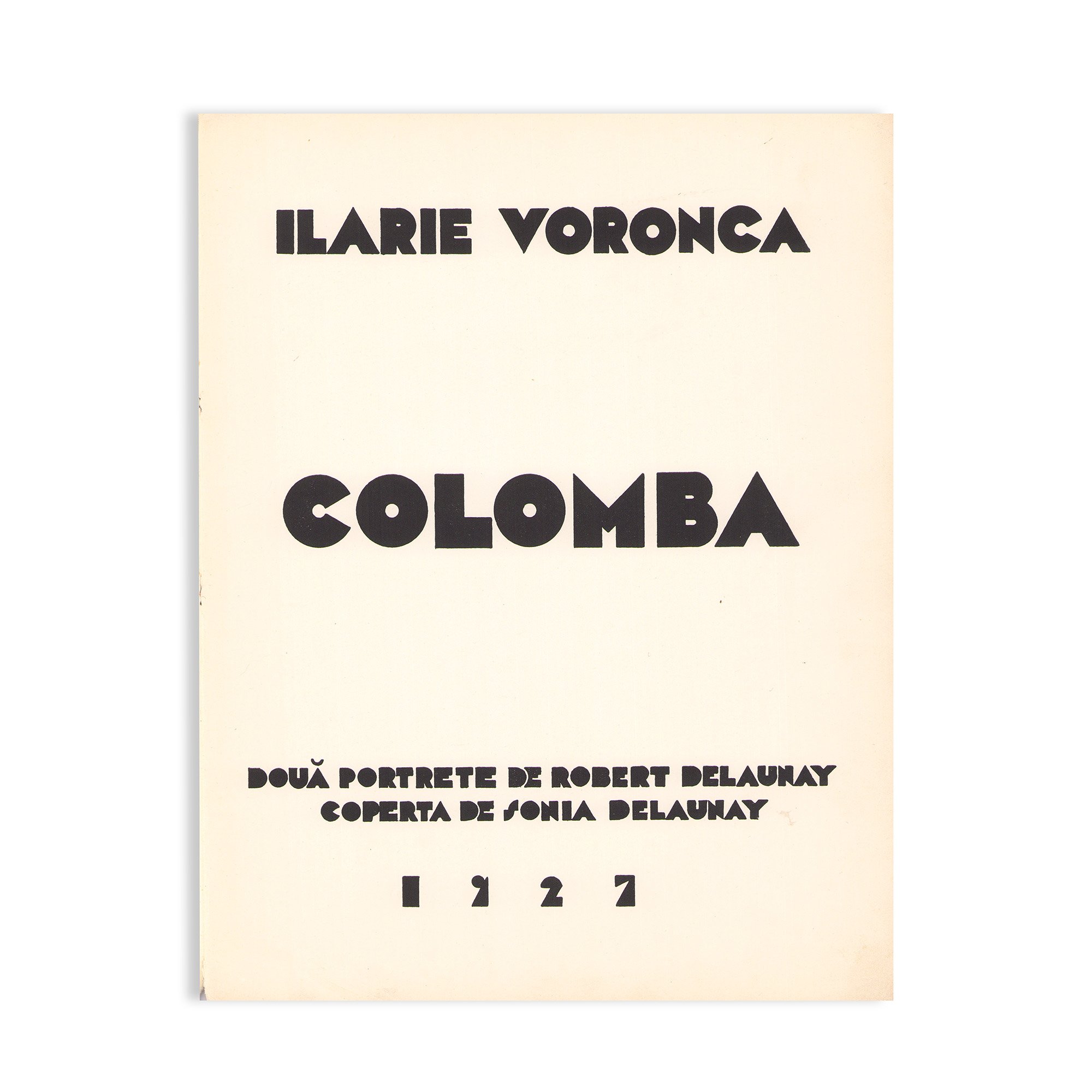 Ilarie Voronca, Colomba, 1927, exemplar numerotat cu dedicație pentru jurnalistul Miron Grindea - imagine 5