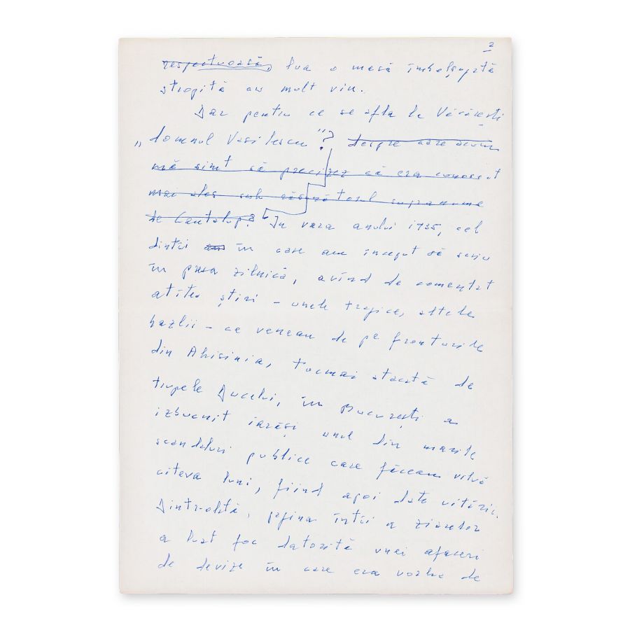Geo Bogza, Cantalup, cinci file manuscris, 27.XI.1979 - imagine 3