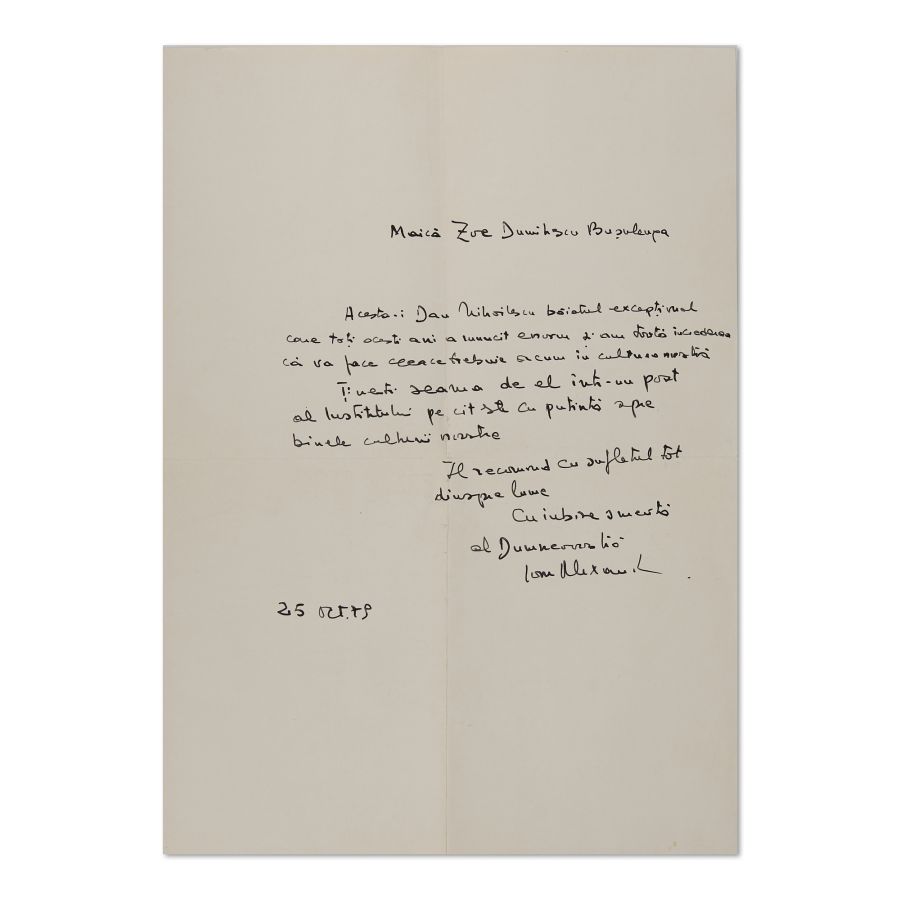 Corespondențe pentru Zoe Dumitrescu-Bușulenga de la Constantin Noica și poetul Ioan Alexandru - imagine 2